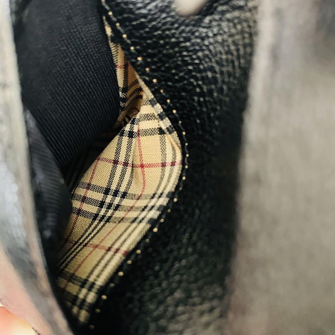 【美品✨】BURBERRY バーバリー 折り財布 ノバチェック ブラック レザー