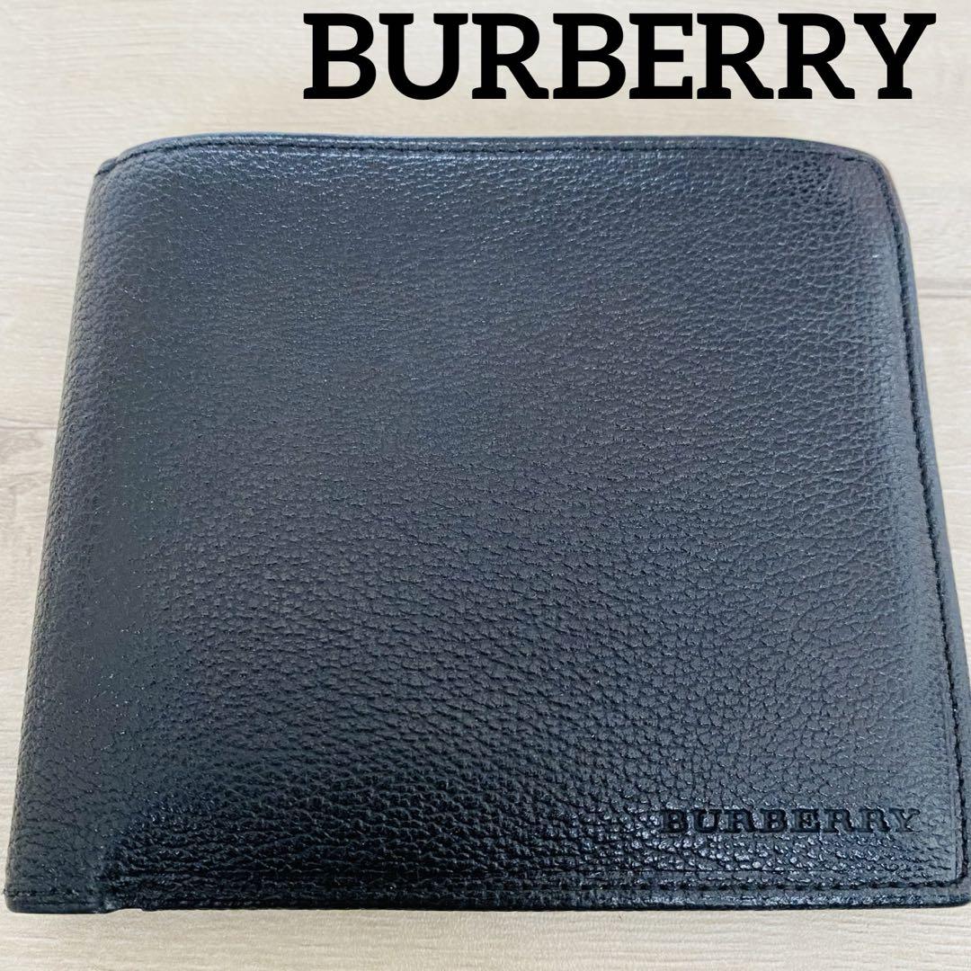 【美品✨】BURBERRY バーバリー 折り財布 ノバチェック ブラック レザー