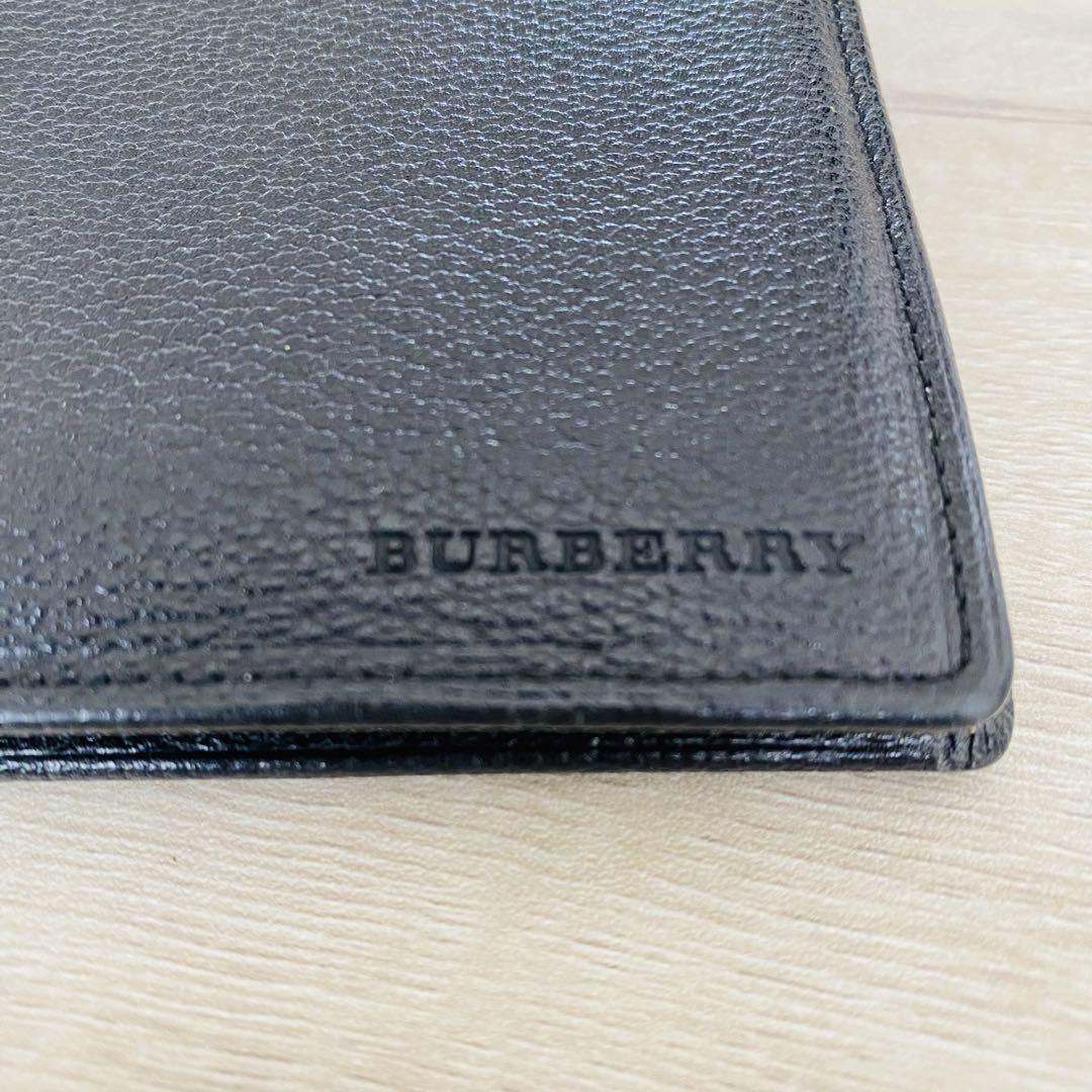 【美品✨】BURBERRY バーバリー 折り財布 ノバチェック ブラック レザー