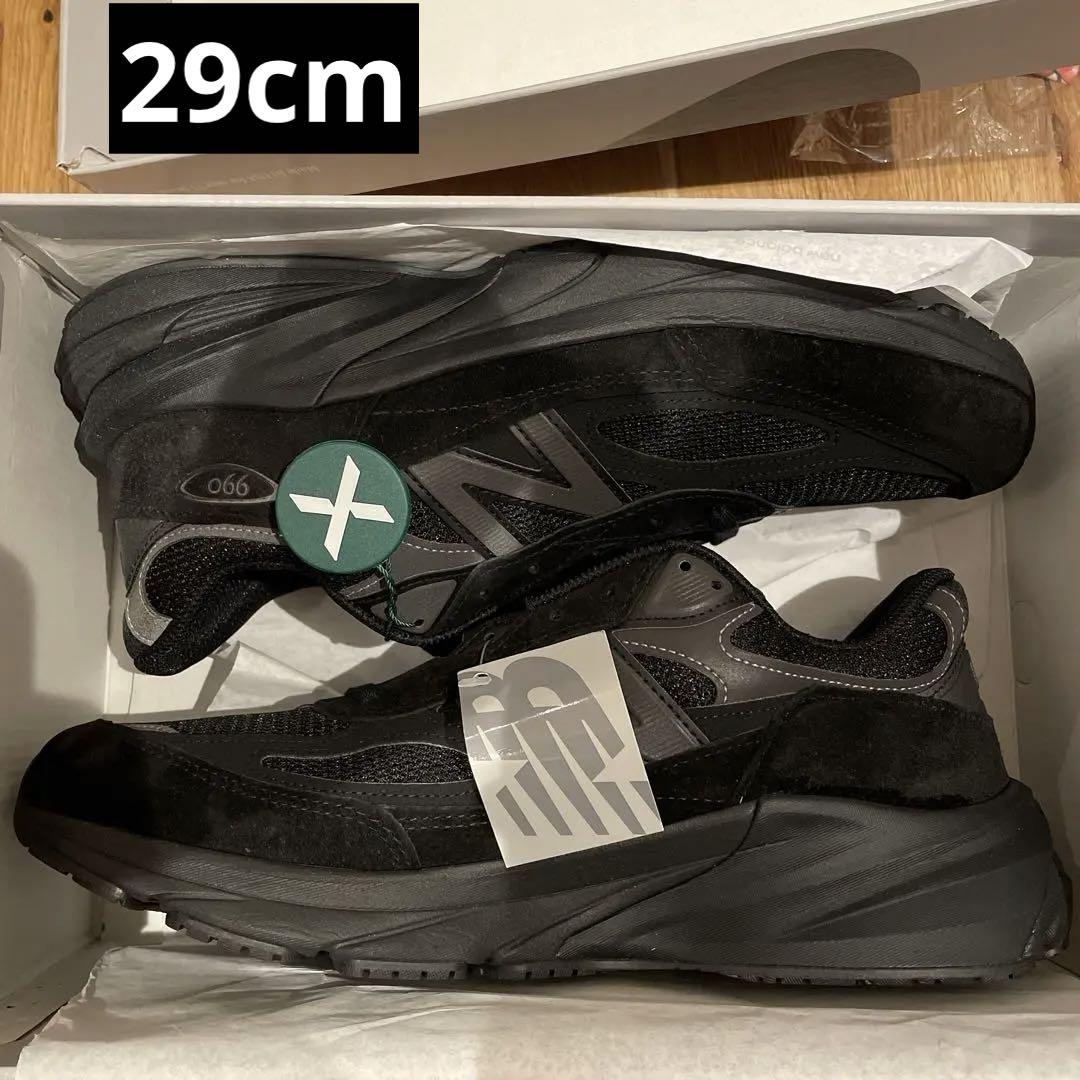 29 new balance 990 v6 triple black U990 画像2