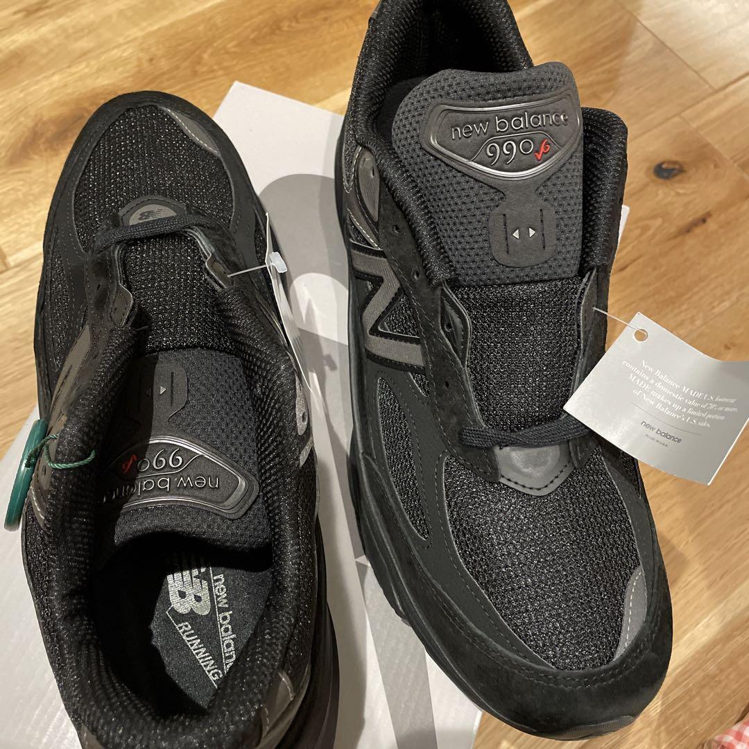 29 new balance 990 v6 triple black U990 画像3