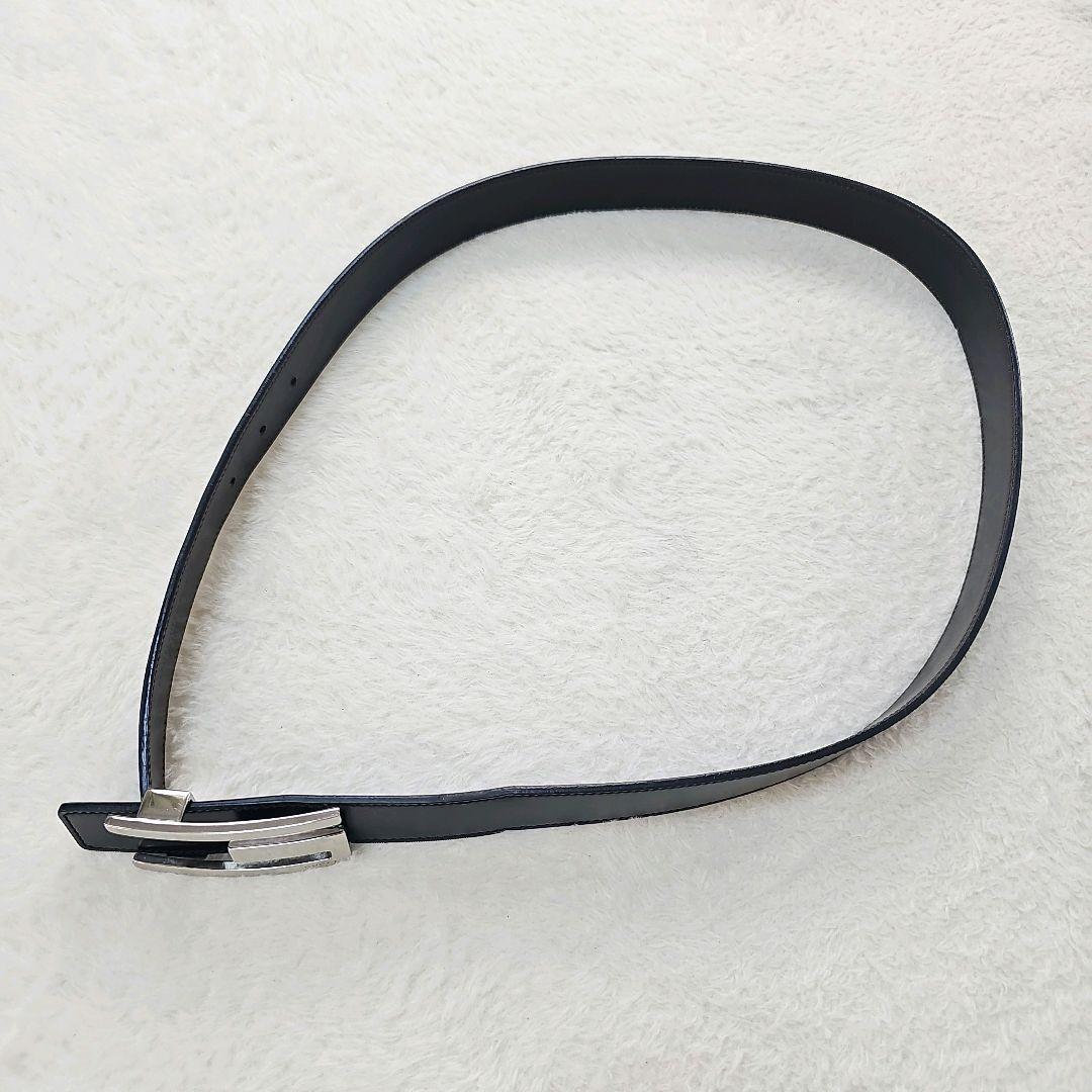 ✨ゆうゆう✨グッチ　GUCCI　メンズ　レザーベルト　Gロゴバックル　黒