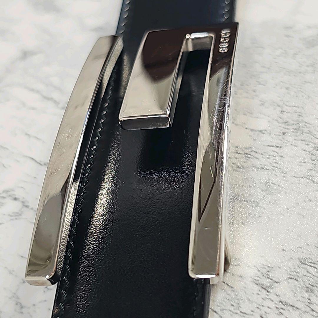 ✨ゆうゆう✨グッチ　GUCCI　メンズ　レザーベルト　Gロゴバックル　黒