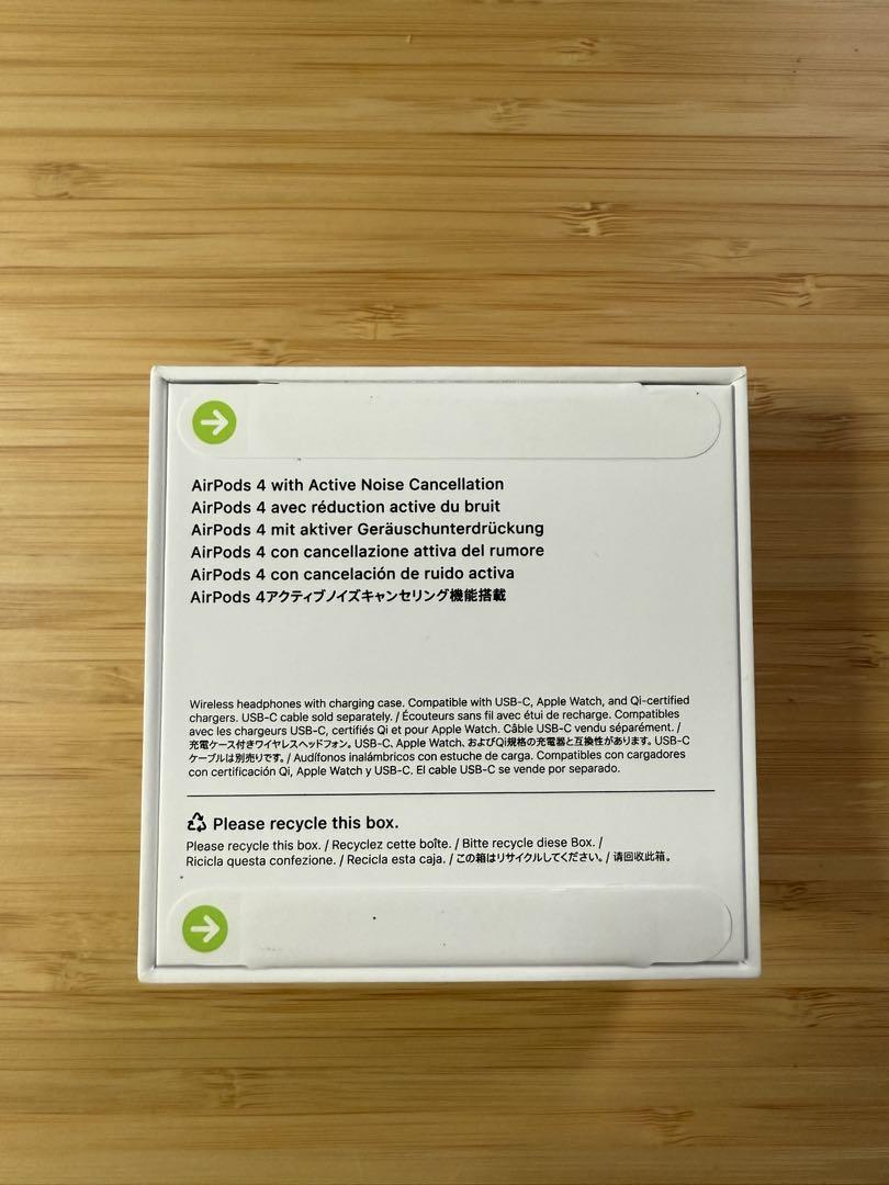 【鉄雪】Apple AirPods 4 (ANC) 本体
