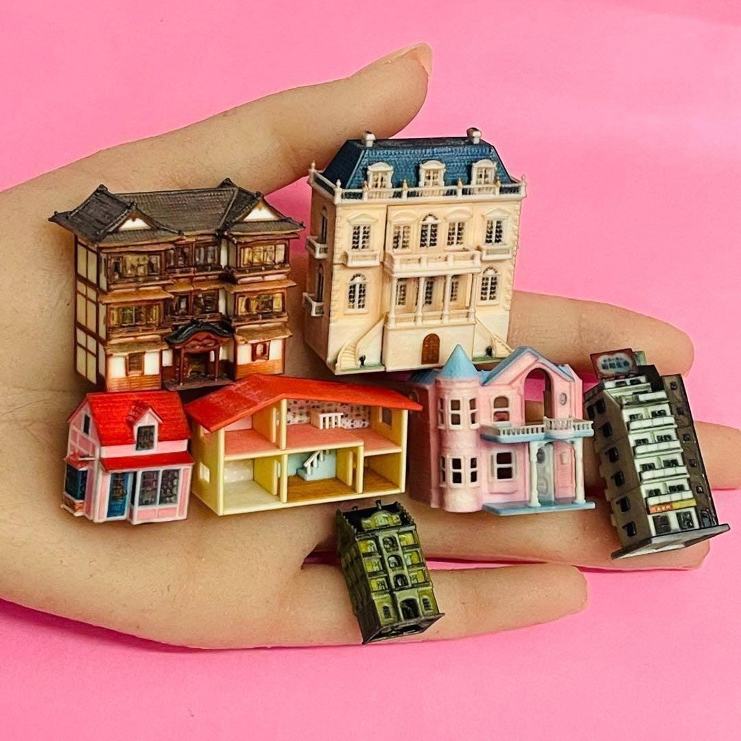 ミニチュア　ドールハウス　　完成品　フィギュア　1/64より小　ミニチュアハウス ミニチュア ドールハウス 完成品 住宅模型 フィギュア 1/64より