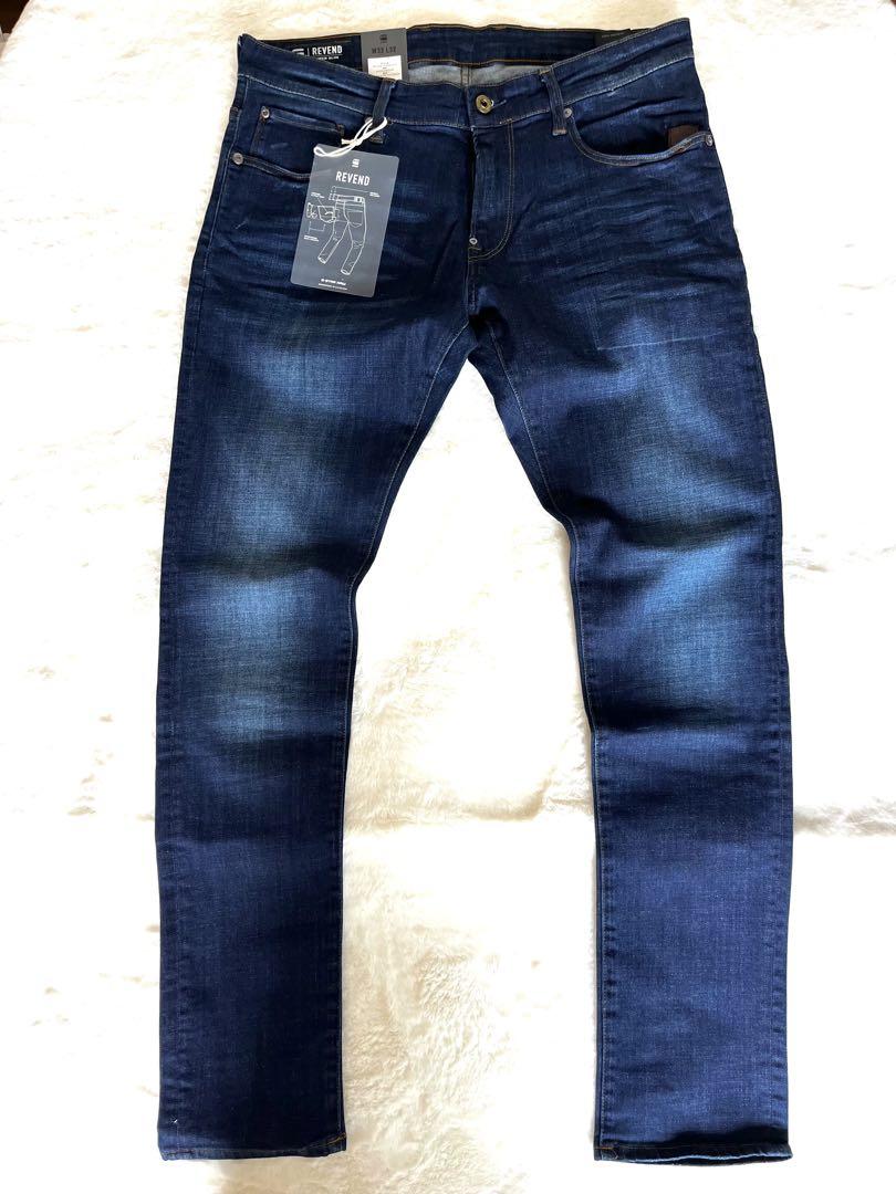 新品未使‼️G-STAR RAW REVEND ダークブルースリムフィットデニム