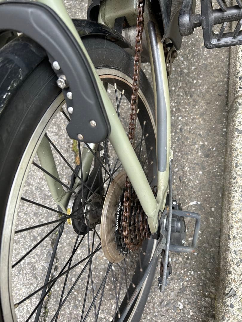 ベロスターミニ Panasonic 電動アシスト自転車 オリーブグリーン BILLOVLOGS_CO_UK