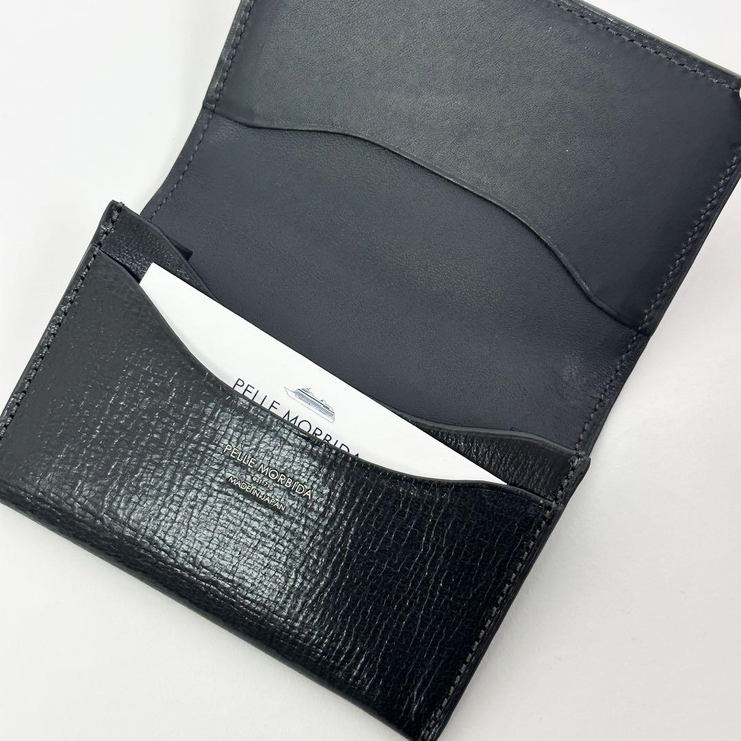 新品 PELLE MORBIDA Barca ゴートレザー 名刺入れ CGRY