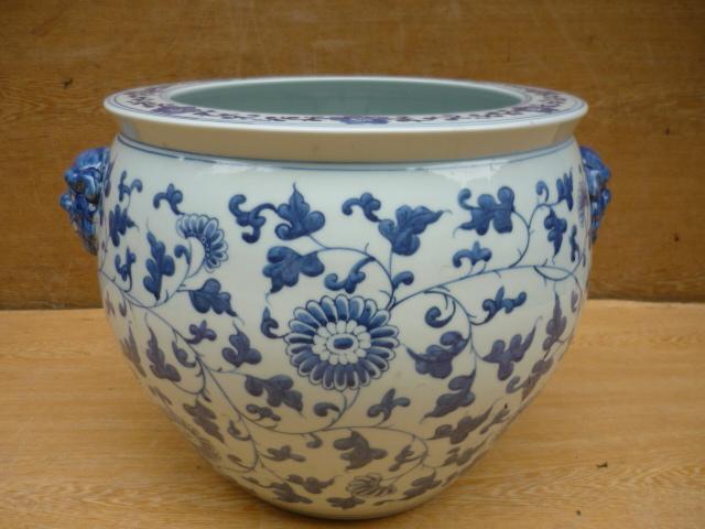睡蓮鉢　水鉢　メダカ入れ　火鉢　美品