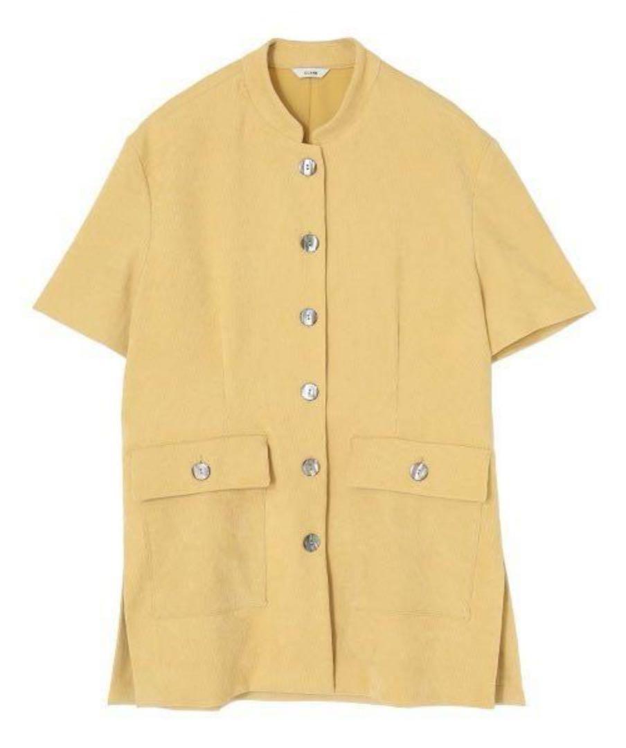 CLANE CORDUROY STAND COLLAR SHIRT