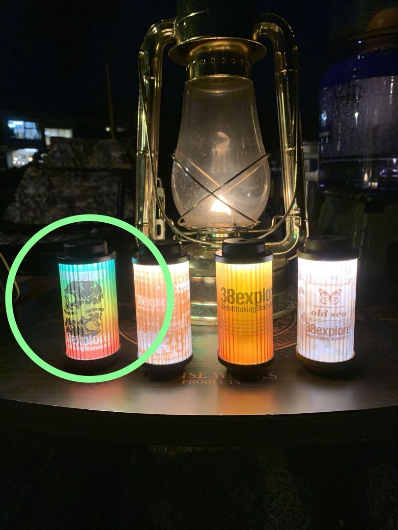 ダムグッドガレージ 38灯 LEDランタン 生ぬるい ラスタカラー