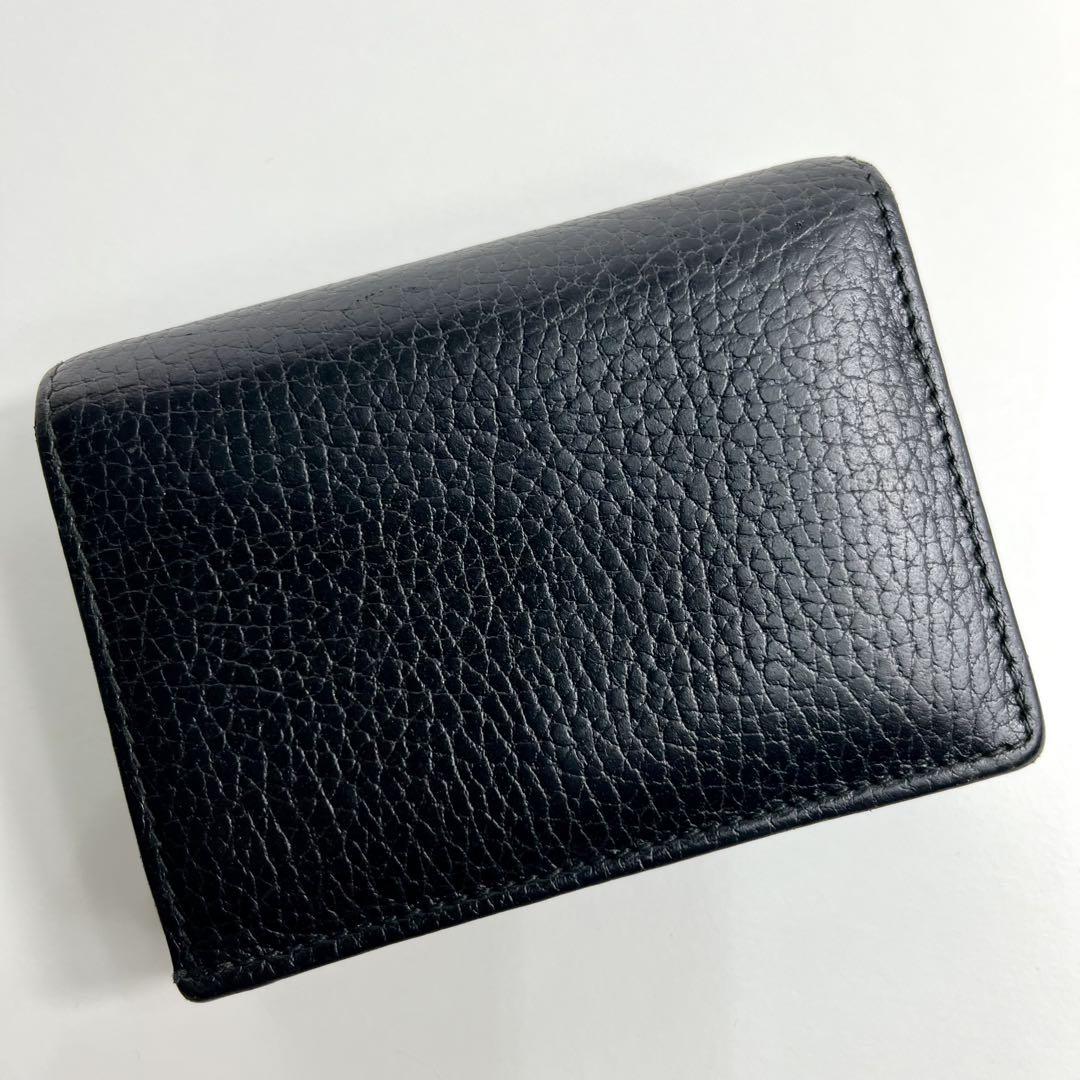 美品✨袋つき✨グッチ 2つ折り財布 マーモント シュリンクレザー