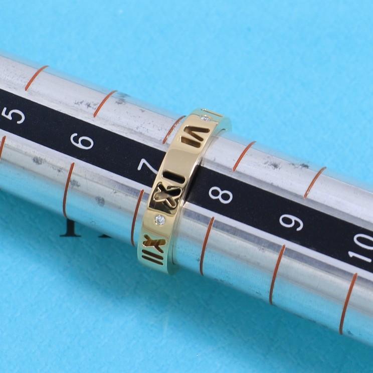 ティファニー　TIFFANY　K18PG　7.5号　オープンアトラスリング　良品