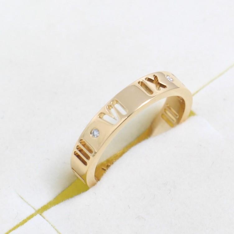 ティファニー　TIFFANY　K18PG　7.5号　オープンアトラスリング　良品