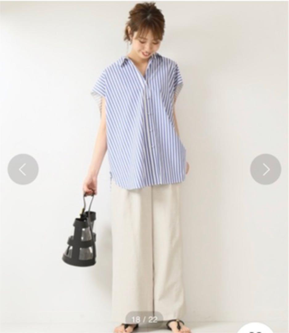 Spick &amp; Span - spick and span  セットバックルーズパールボタンシャツ Spick & Span（スピックアンドスパン）の「セットバックルーズ
