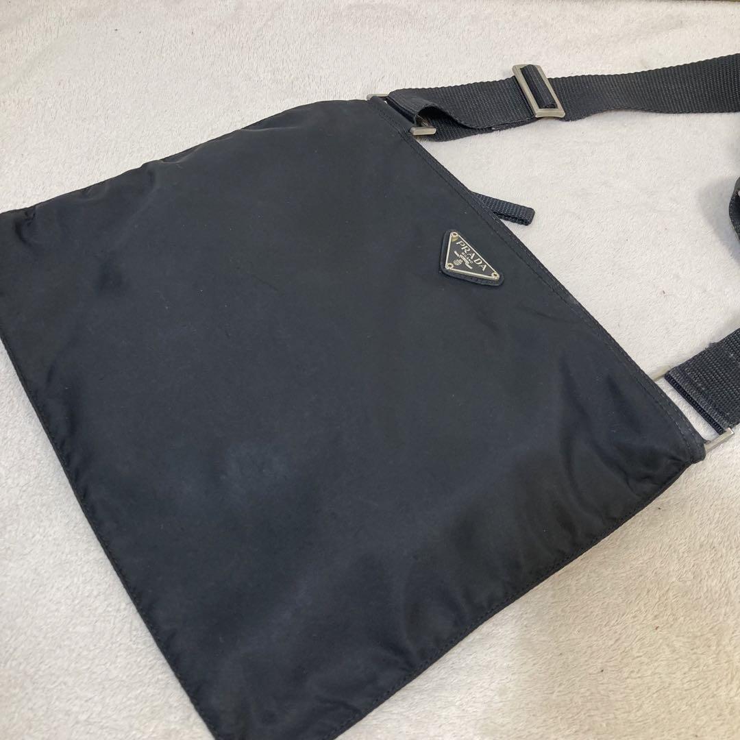 美品　PRADA プラダ　ショルダーバッグ　ナイロン　ブラック