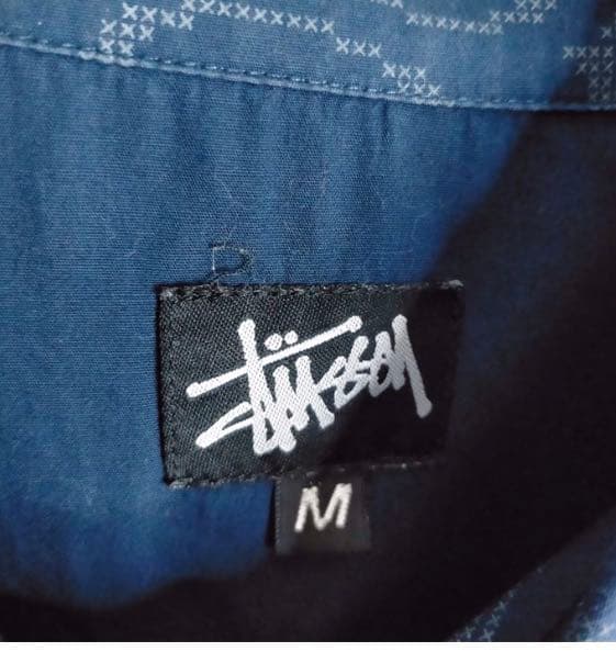 USA製!!】ステューシー ✈︎総柄ロゴ ゆるだぼ 重ね着 半袖シャツ