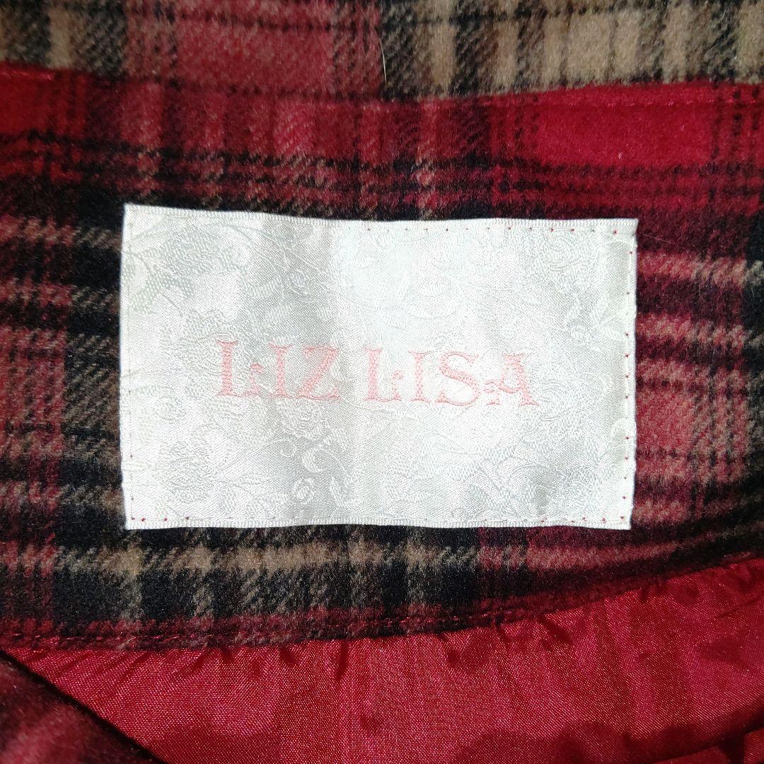 LIZLISAリズリサのチェック柄ポンチョ
