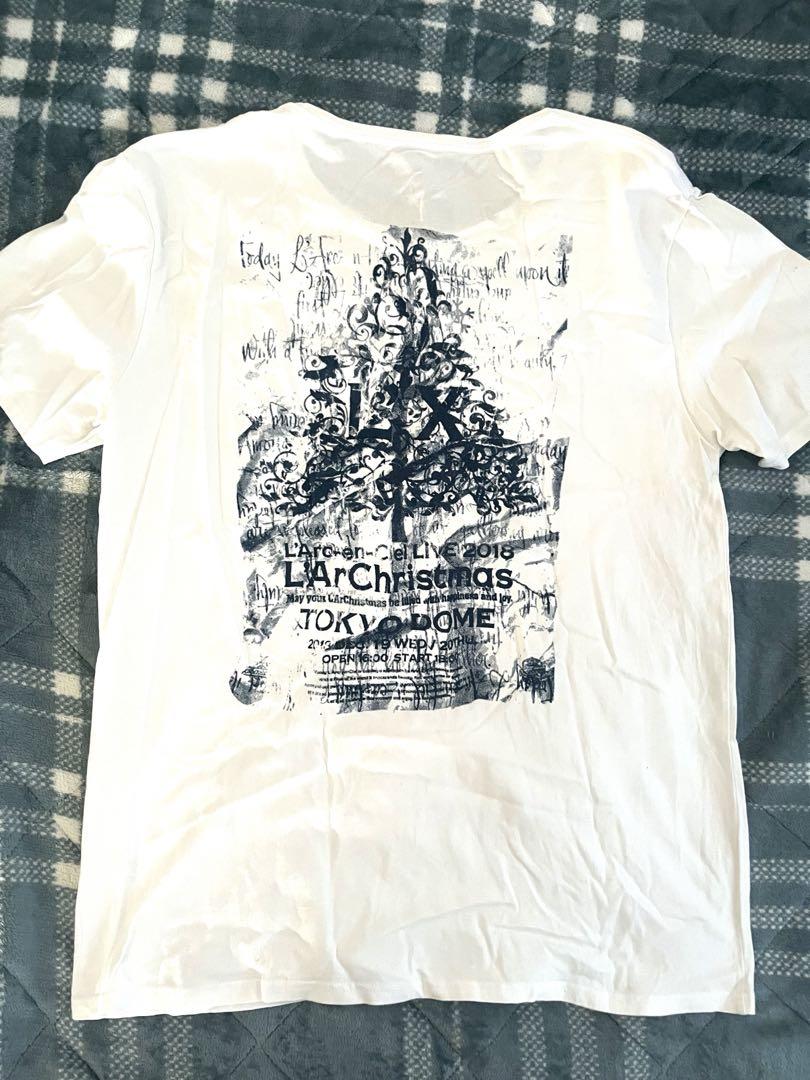 ラルクグッズTシャツL 白ホワイト ラルクリ L'Arc〜en〜Ciel