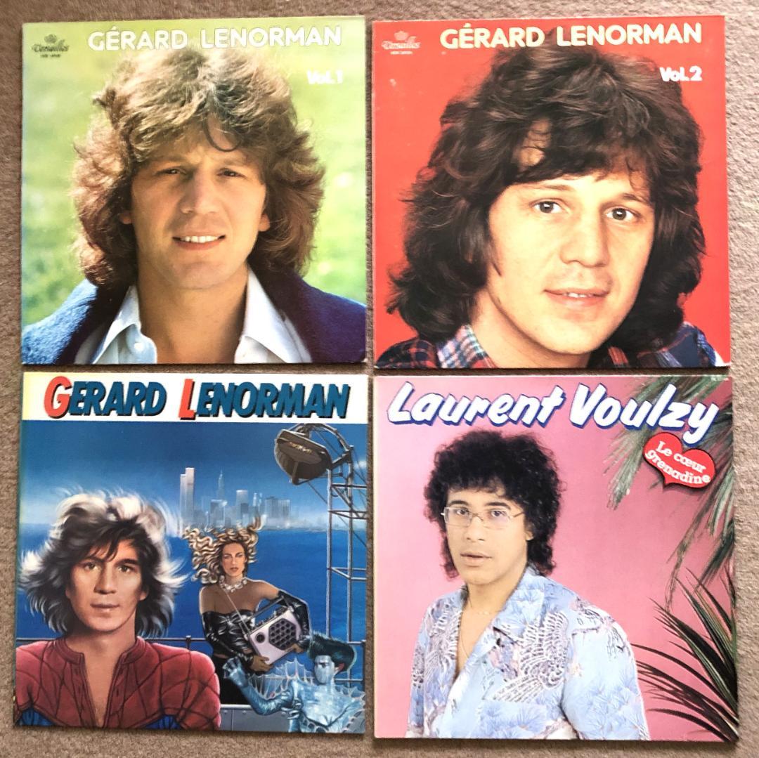 男性フレンチポップス　70年代LPレコード　8枚まとめ売り(その1) 男性フレンチポップス 70年代LPレコード 8枚まとめ売り(その2