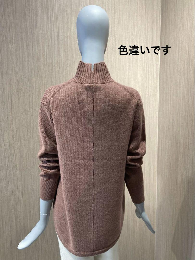 theory luxe カシミヤハイネックニット theory luxe 22AW カシミヤ100% ハイネックニット ブラウン系