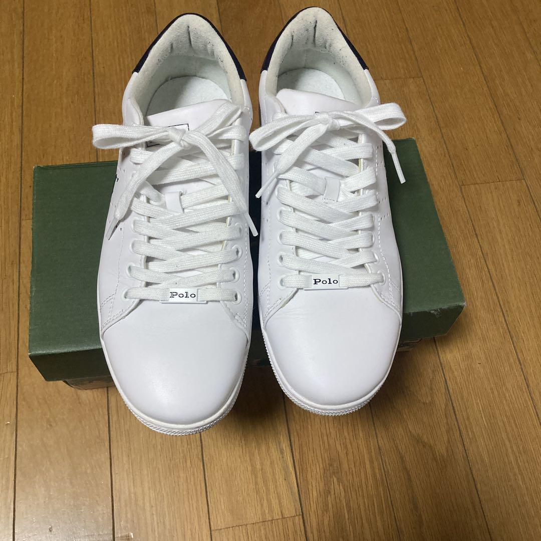 Polo by Ralph Lauren ホワイト ネイビー スニーカー