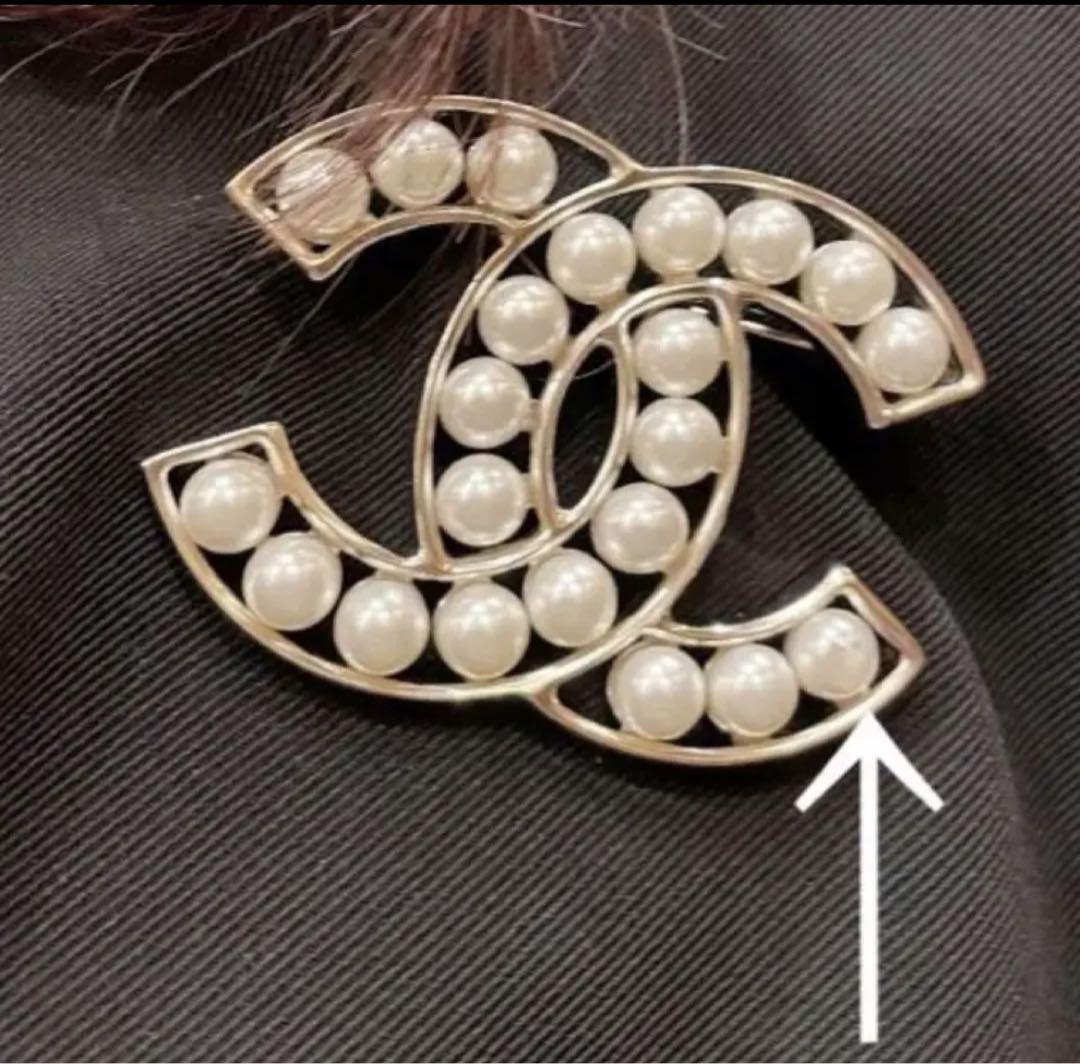 CHANEL♡定番　ココシャネル　パールブローチ