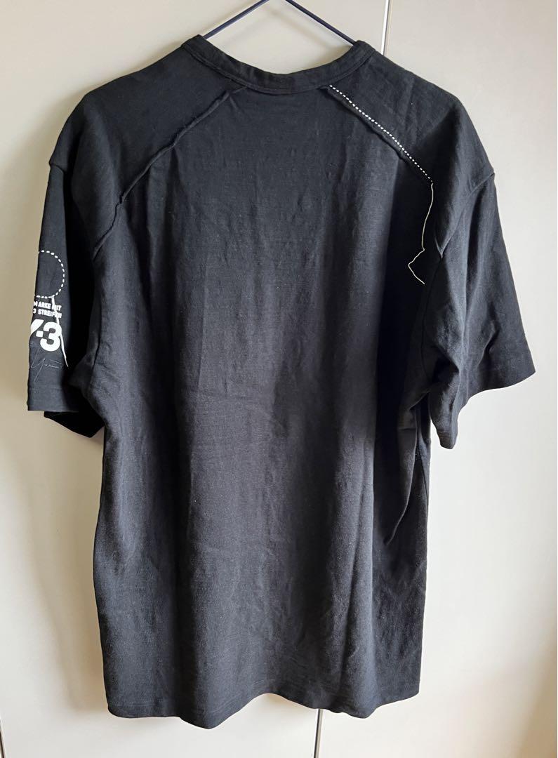 Y-3 adidas SASHIKO ロゴ 半袖 コットンTシャツ カットソー
