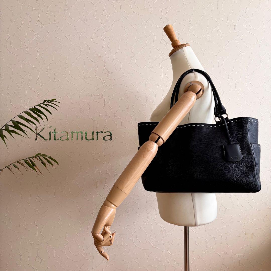 極美品 Kitamura キタムラ レザートートバッグ