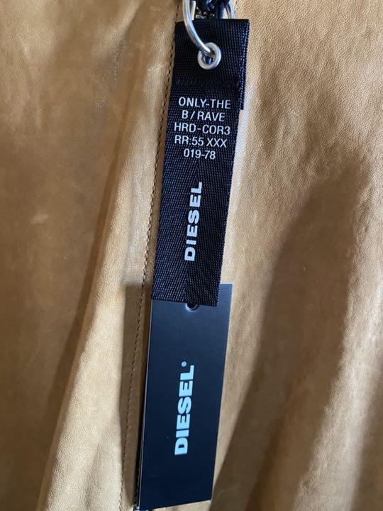 値下げ XL キャメル ブラウン 4N3st-m32871015848 新品 DIESEL レザージャケット 好評爆買い