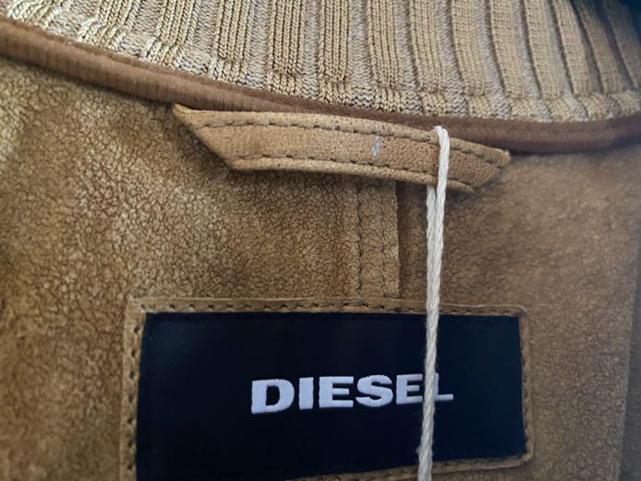 値下げ XL キャメル ブラウン 4N3st-m32871015848 新品 DIESEL レザージャケット 好評爆買い