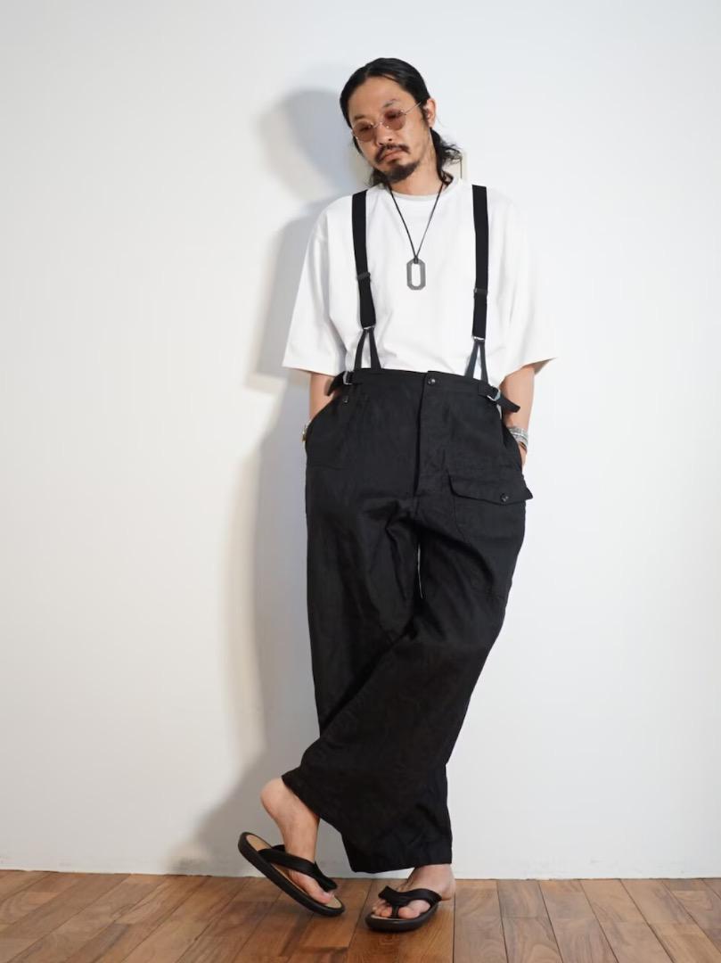 Marka 麻パンツ×サスペンダー　セット販売