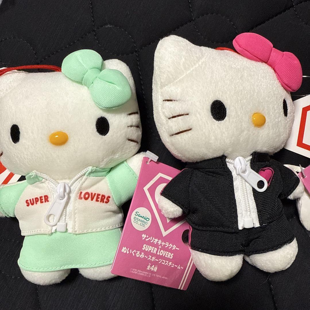 激レア　希少　キティ　カウボーイ　ぬいぐるみ　2004年　音楽　メロディー 2004年 ハローキティ レアSUPER LOVERS ぬいぐるみ2体セット