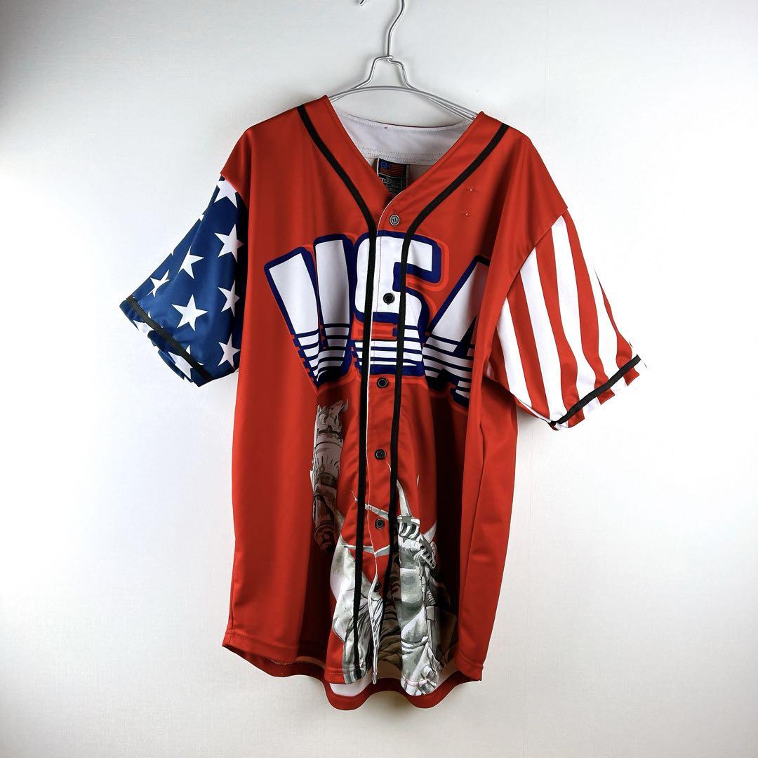 RED TRUMP #45 BASEBALL JERSEY【3XL】