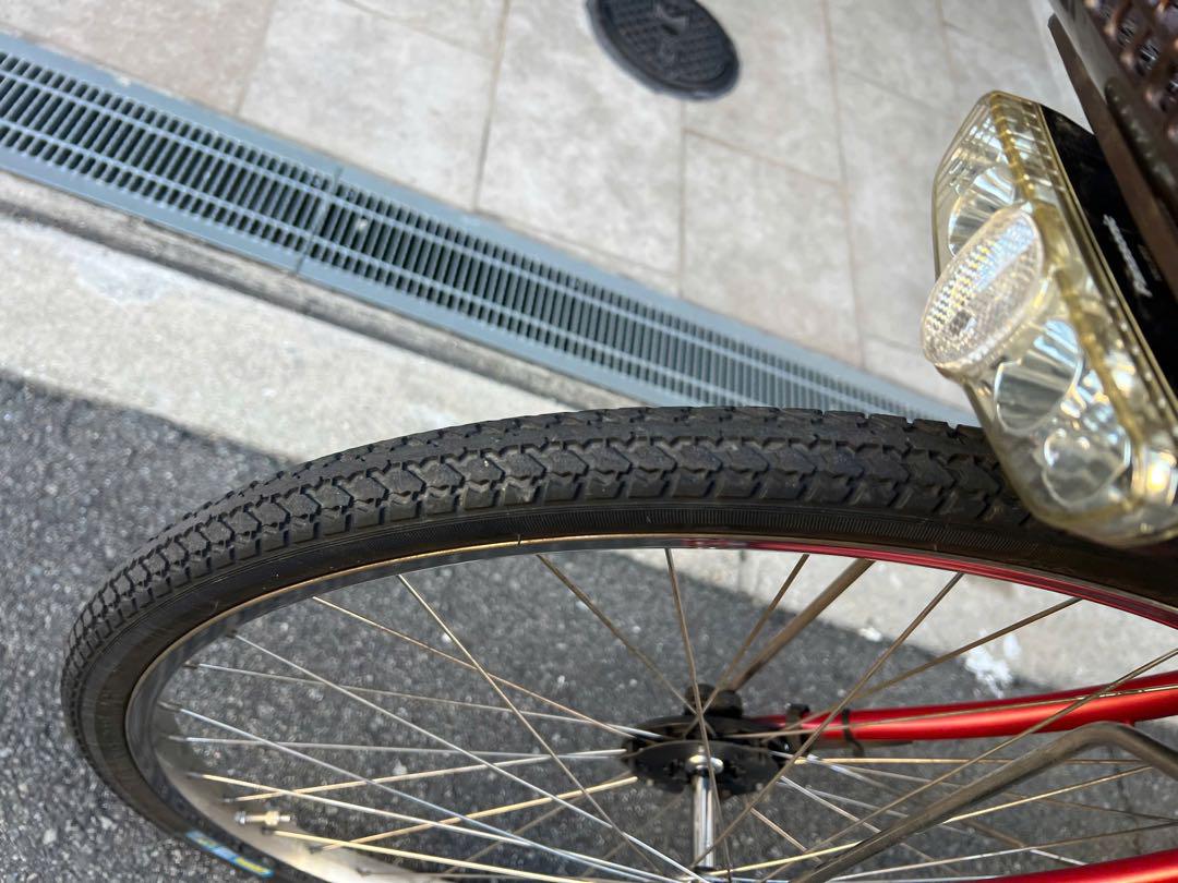 電動アシスト自転車 レッド