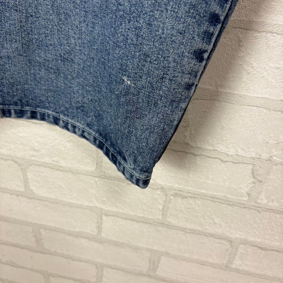 規格外！アカデミクス 超極太 超オーバーサイズ プリント デニム バギーパンツ