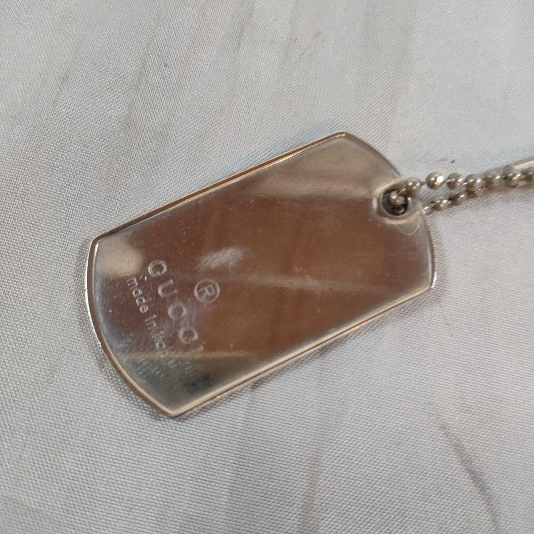 ひ805 超美品　グッチ　GUCCI ドッグタグ ネックレス