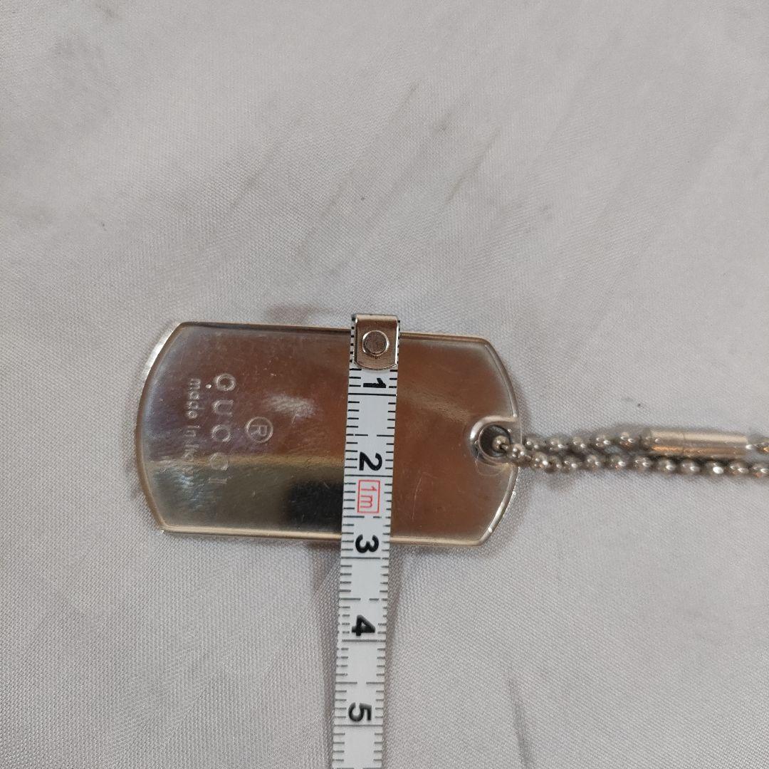 ひ805 超美品　グッチ　GUCCI ドッグタグ ネックレス