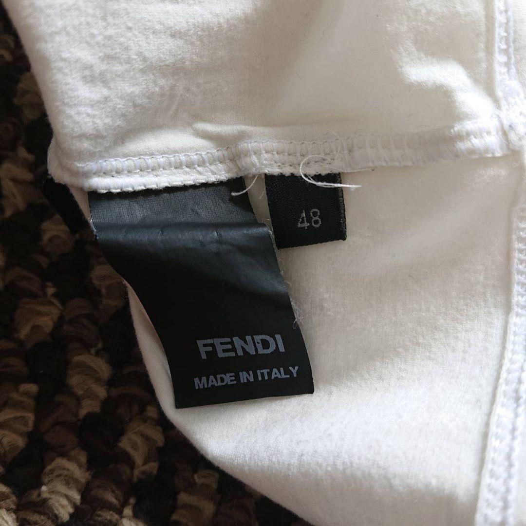 ビンテージ FENDI デザインロゴプリント 七分袖カットソー