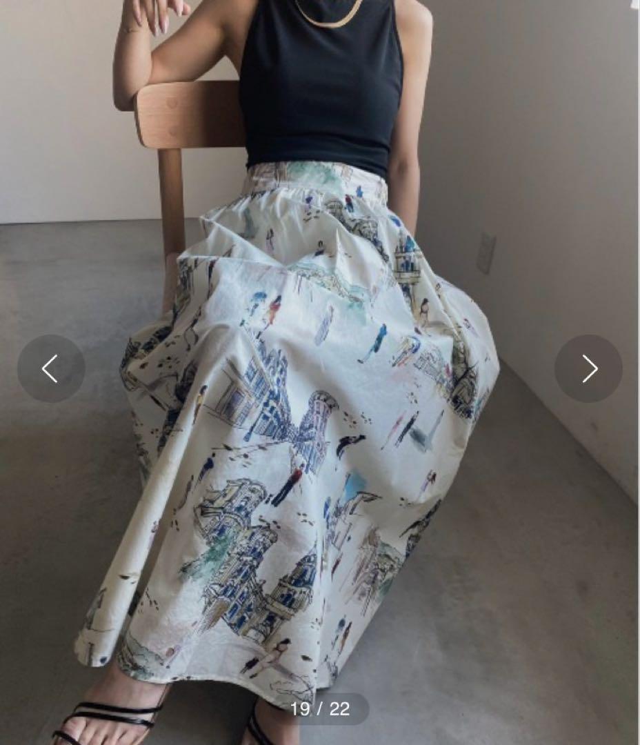 Ameri⭕️MEDI MALAGA PLENTIFUL FLARED SKIRT - メルカリ