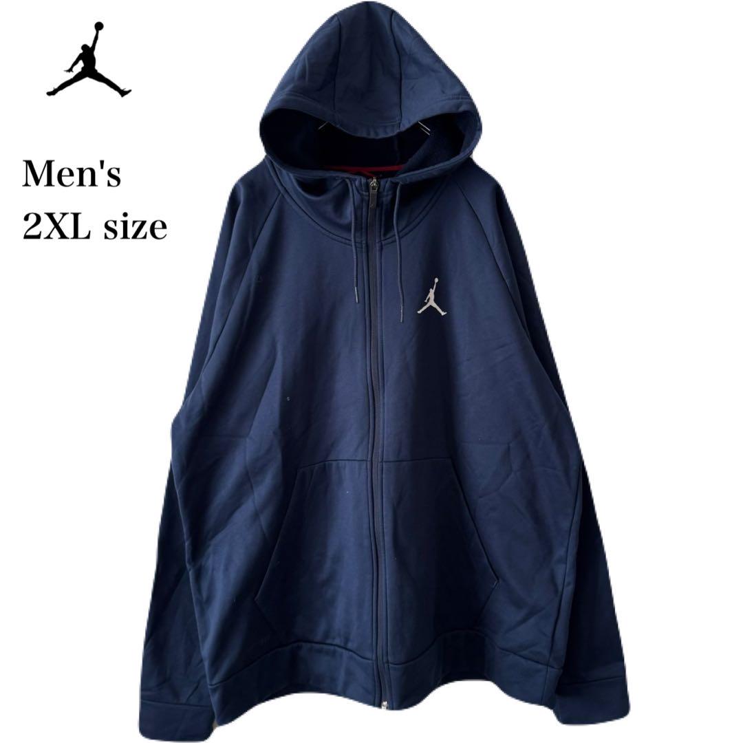 ジョーダン フルジップ パーカー メンズ 2XL ネイビー ジャンプマン