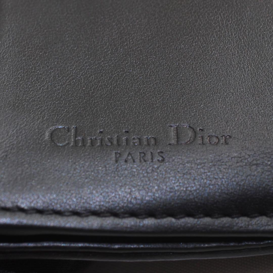 ディオール＊Lady Dior＊ロータスウォレット＊ブラック＊財布＊三つ折り