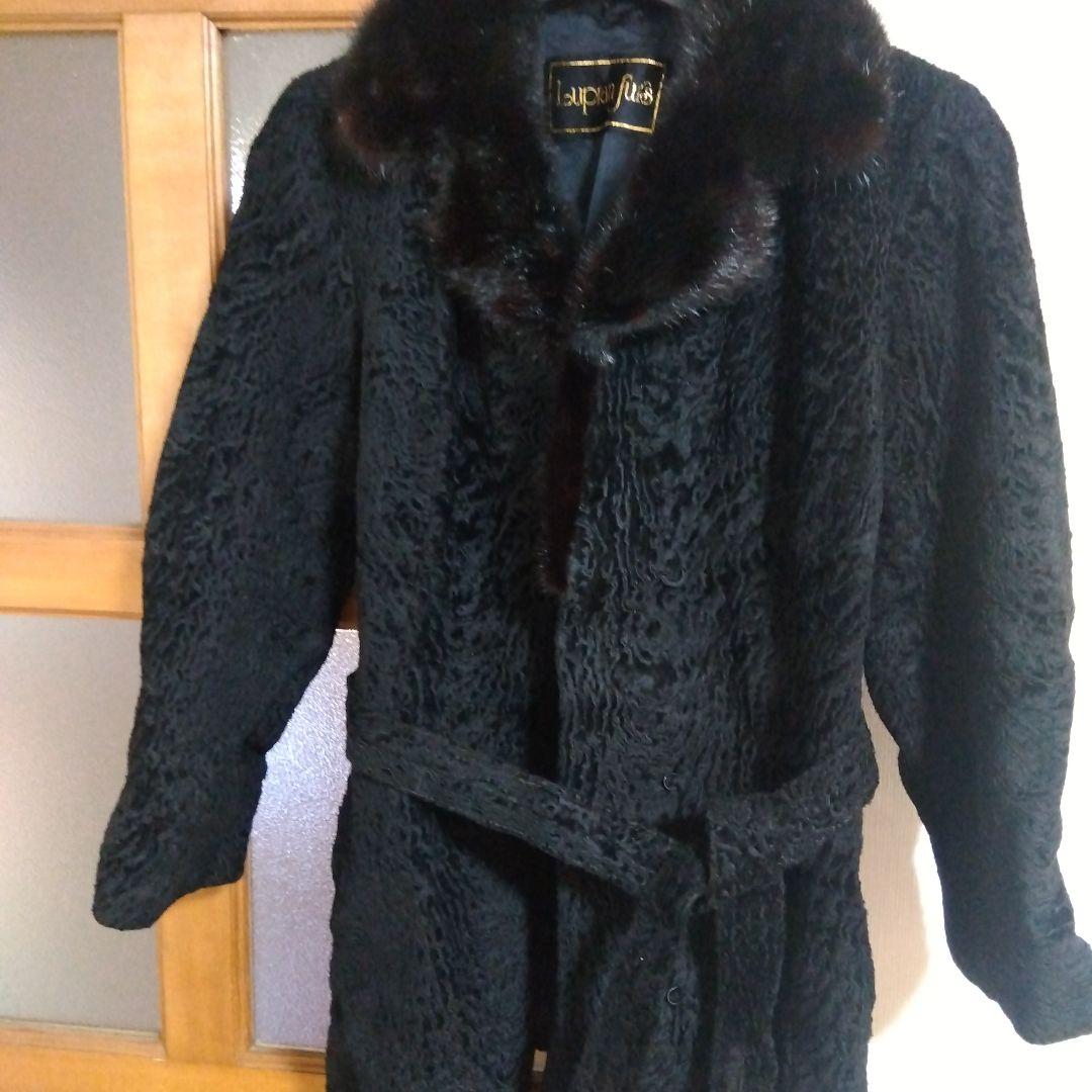 黒ファー襟ロングコート CEG5054895886