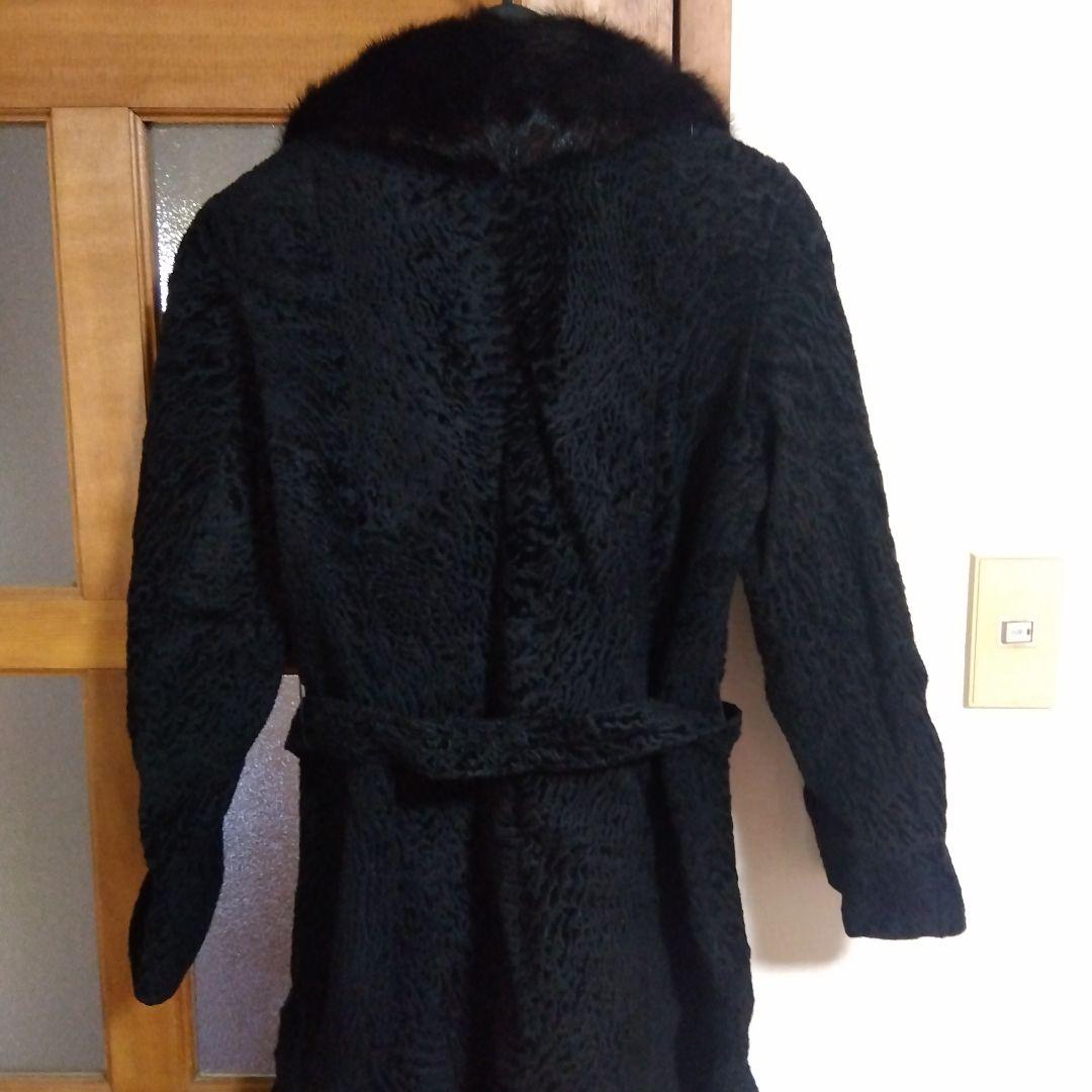 黒ファー襟ロングコート CEG5054895886