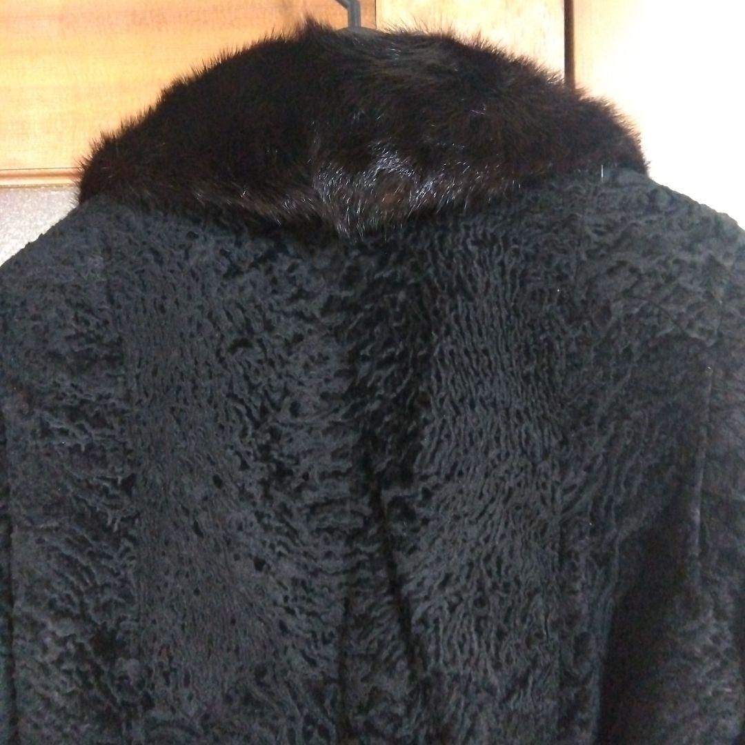黒ファー襟ロングコート CEG5054895886