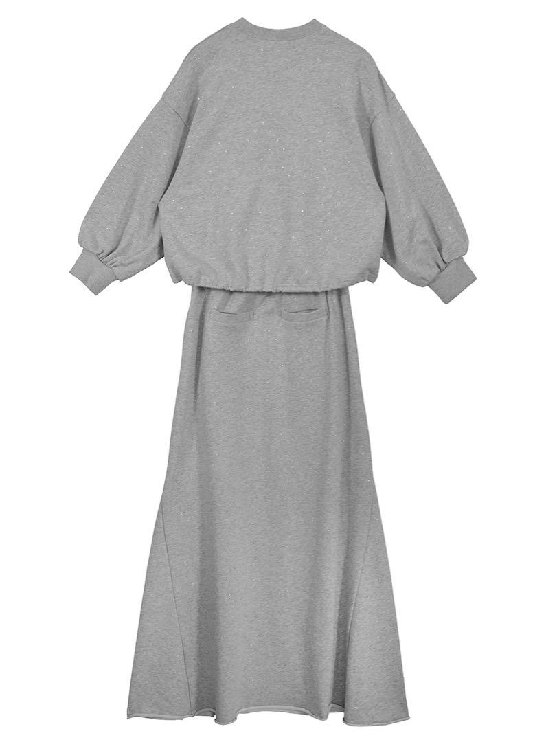 トップス Ameri Vintage GLOSSY SWEAT SET UP DRESS