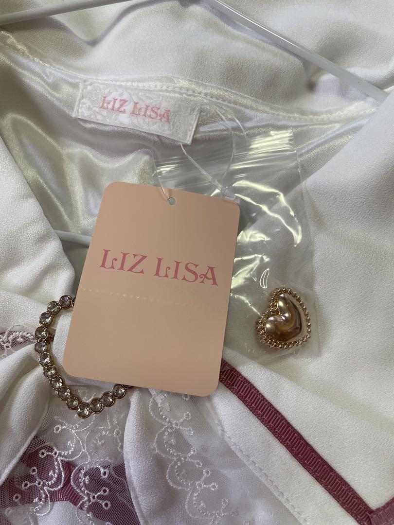 【新品タグ付き】LIZLISA melody bunny柄ワンピース　ホワイト