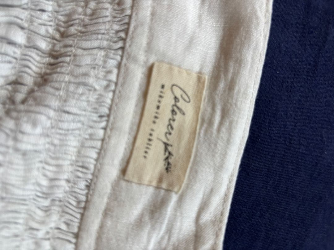 colorer フレンチリネンタブリエ ホワイト目立った傷や汚れなし NEXPOTALLINN_EU