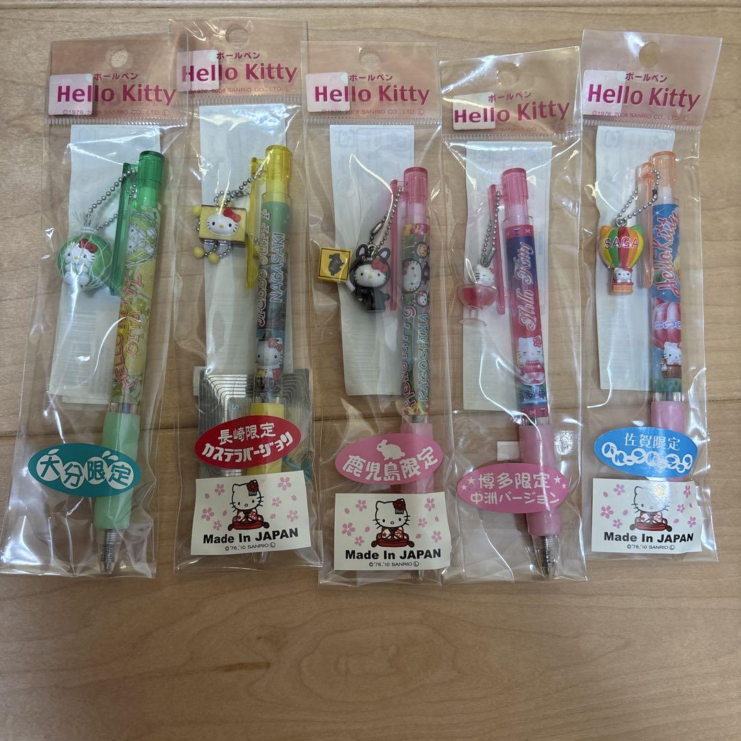 Hello Kitty ボールペン ご当地 5本セット 日本製 5