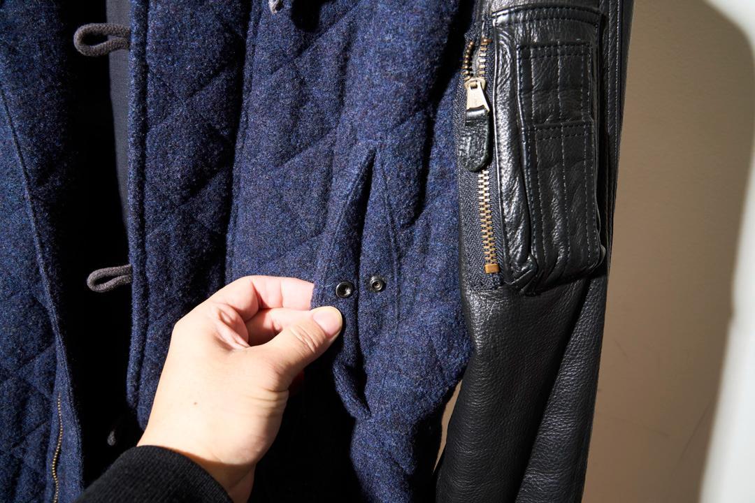 サバティーノ J.SABATINO QUILTED PILOT コート レザー